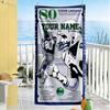 Seattle Seahawks Customizable Name Beach Towel Soft Durable Quickdry Ideal For Travel Outdoor Swim Pool Yoga Surf Camping Hiking Gym Gift Holiday