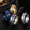 Men's Korean Hip Hop Rotating Chain Titanium Steel Pinky Ring - Trendy Student Jewelry
