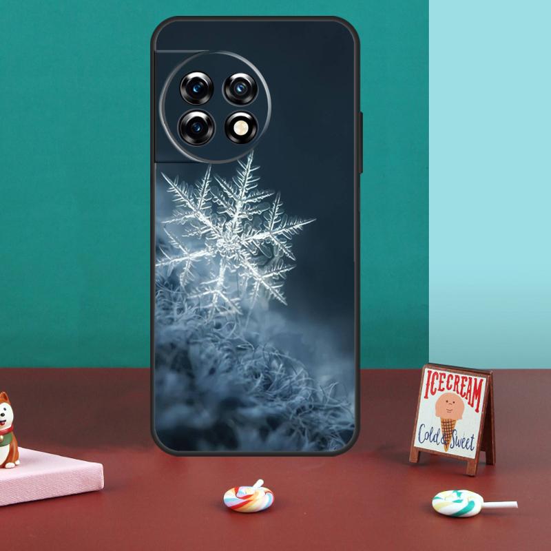 Christmas Snowflakes Case For OnePlus 10T 11 8 9 10 Pro 8T 9RT 10R OnePlus Nord CE 2 3 Lite 2T N10 N20 N30 Cover