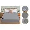 MAXSHARER Earthing Fitted Sheet Organic Cotton with Conductive Silver Fiber Grounding Bed Sheet Fitted Sheet for Nature Wellness