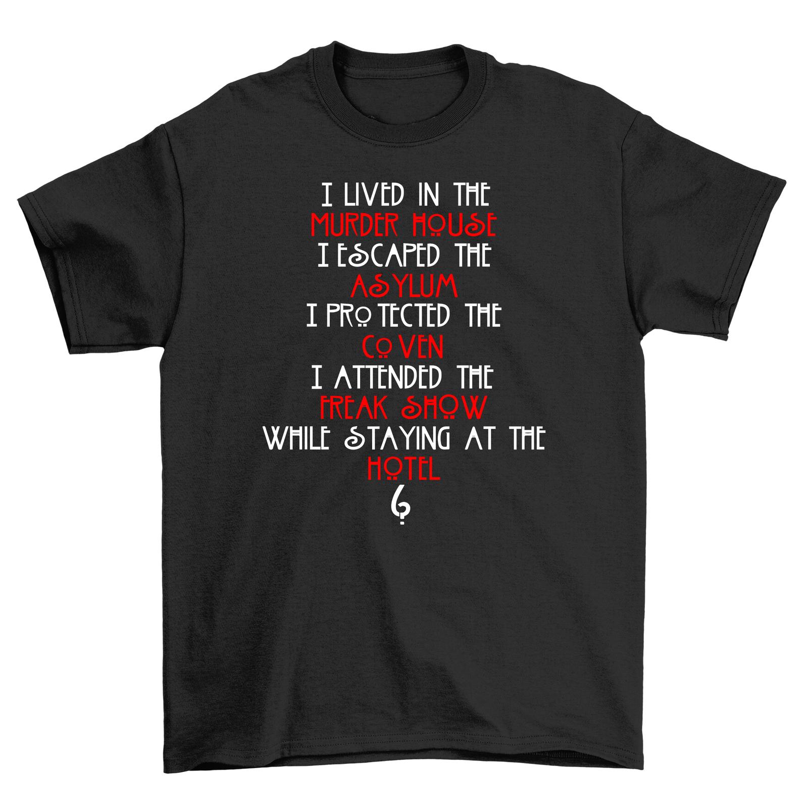 

AHS Story: Hotel Hauntings T-Shirt Mens Womens Tees Top - Spookily Funny! Vintage design. Unisexpe S