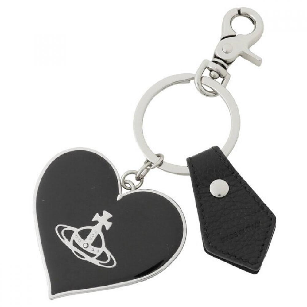 

Vivienne Westwood Luxury 24ss Heart Key Ring Black 8203010xu Om0009 N4 FREE