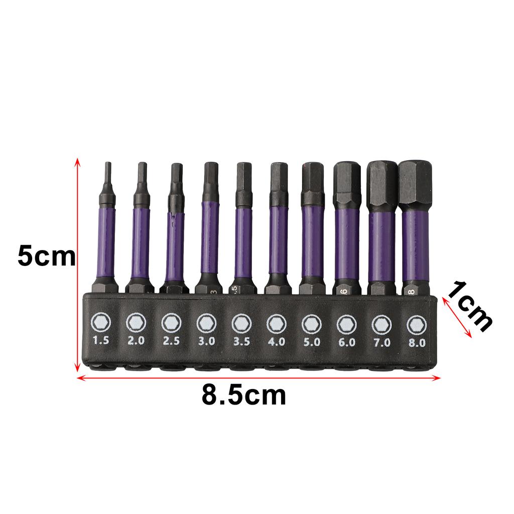 Hex Head Screwdrivers Bit H1.5-H6 High Quality Magnetic