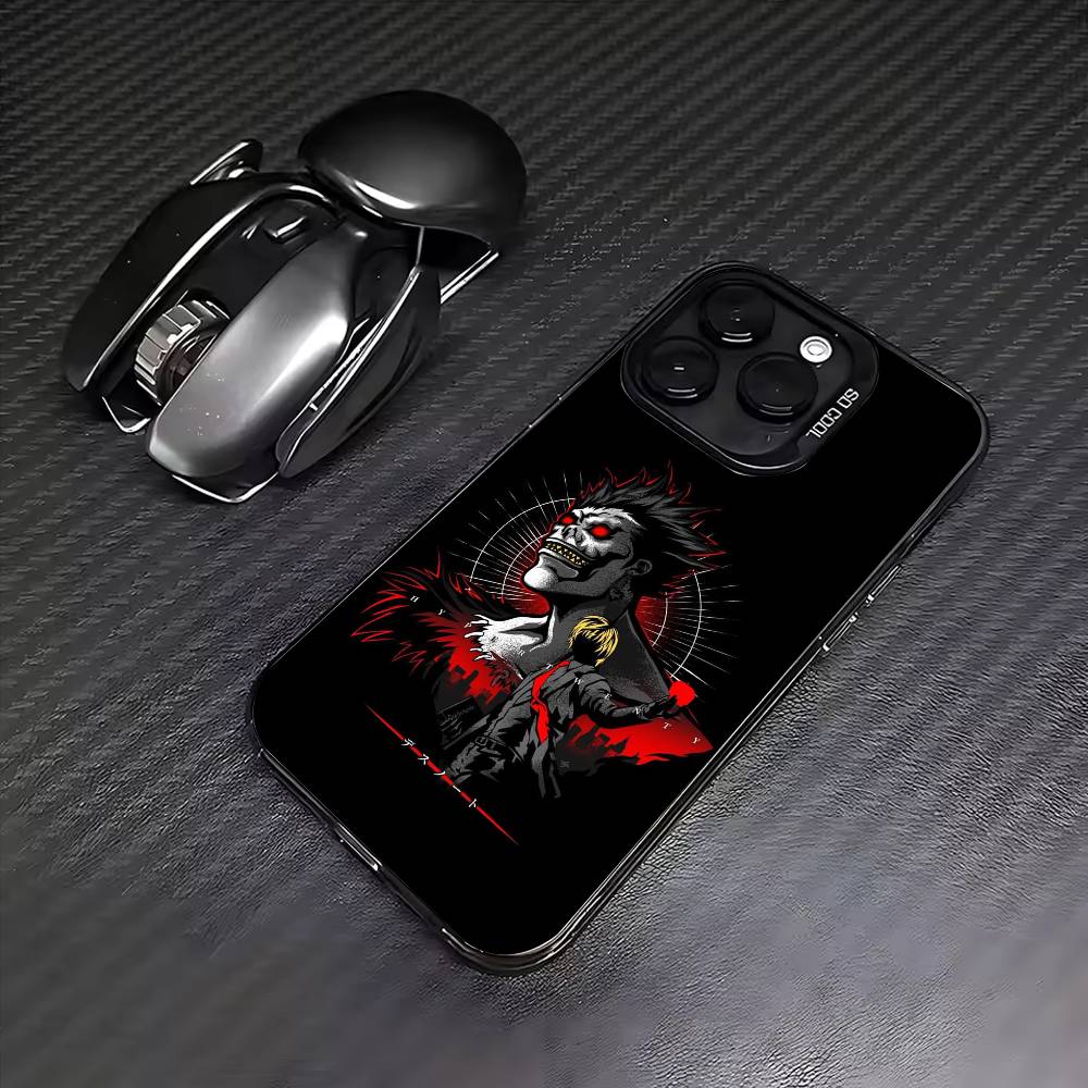

Чехол для телефона D-Death Anime N-Note для iPhone17,16,15,14,13,12,11 Plus,Pro Max Цветной Серебряное покрытие Внутренняя крышка iPhone17air