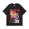 275 GSM Gewaschene T-Shirts 100% Baumwolle Einteilig V37 Big Mom Druck Unisex Schweres Baumwoll-T-Shirt