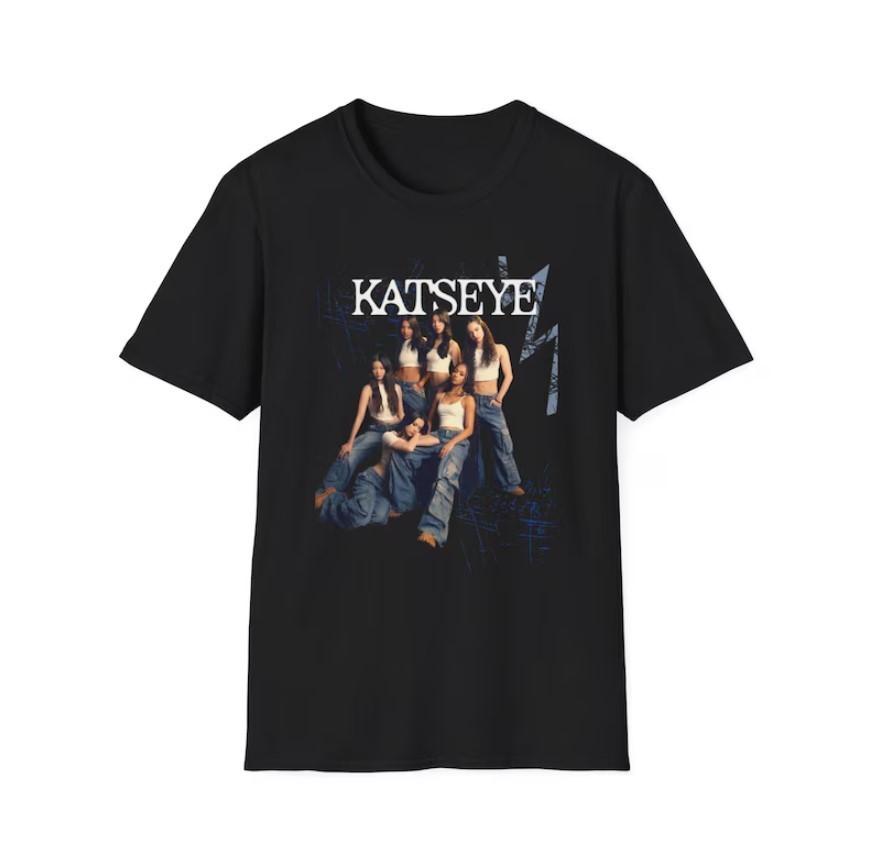 Katseye T-Shirt Kpop Fan Tee Unisex Graphic Shirt for Katseye Fans Casual Stre XXXXL