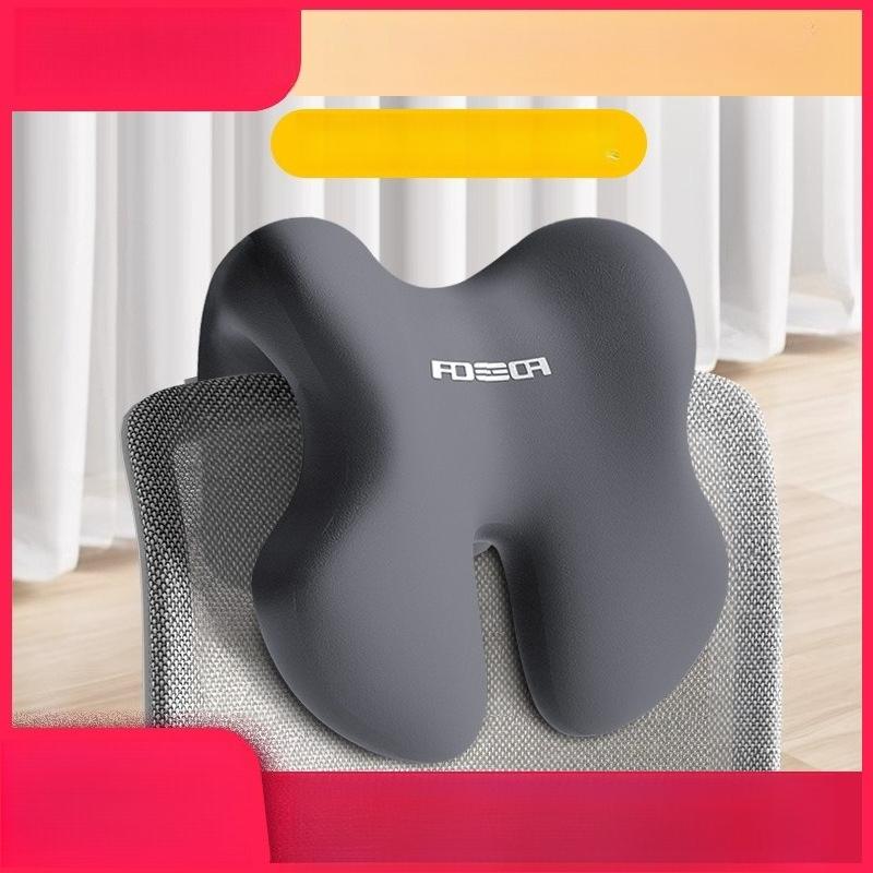 Memory Foam Office Chair Head Support Pillow for Computer Chairs Adjustable Headrest Nap Pillow for Sleeping & Working Removable