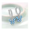 VENTFILLE 925 Sterling Silver Exquisite Zircon Colorful Butterfly Sparkling Earrings For Women Gift Jewelry Dropshipping