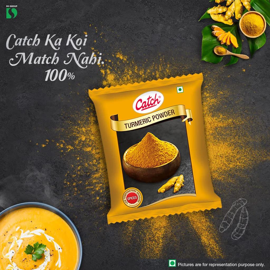 Catch Turmeric Powder 500g High Curcumin Haldi Powder For Rich Flavor And Natural Color From Premium Indian Farms