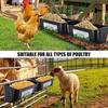 The Automatically Feeds Chickens, Ducks, Geese And Goats Large Capacity Hanging Fence Feed Trough Feeding Trough