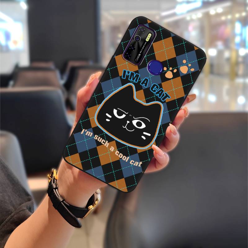 Durable Phone Pouch Phone Case For Tecno Camon15/15Air/16S/KD7H/CD6/CD7/Spark5/5Pro Anti-knock Graffiti Cartoon Silicone