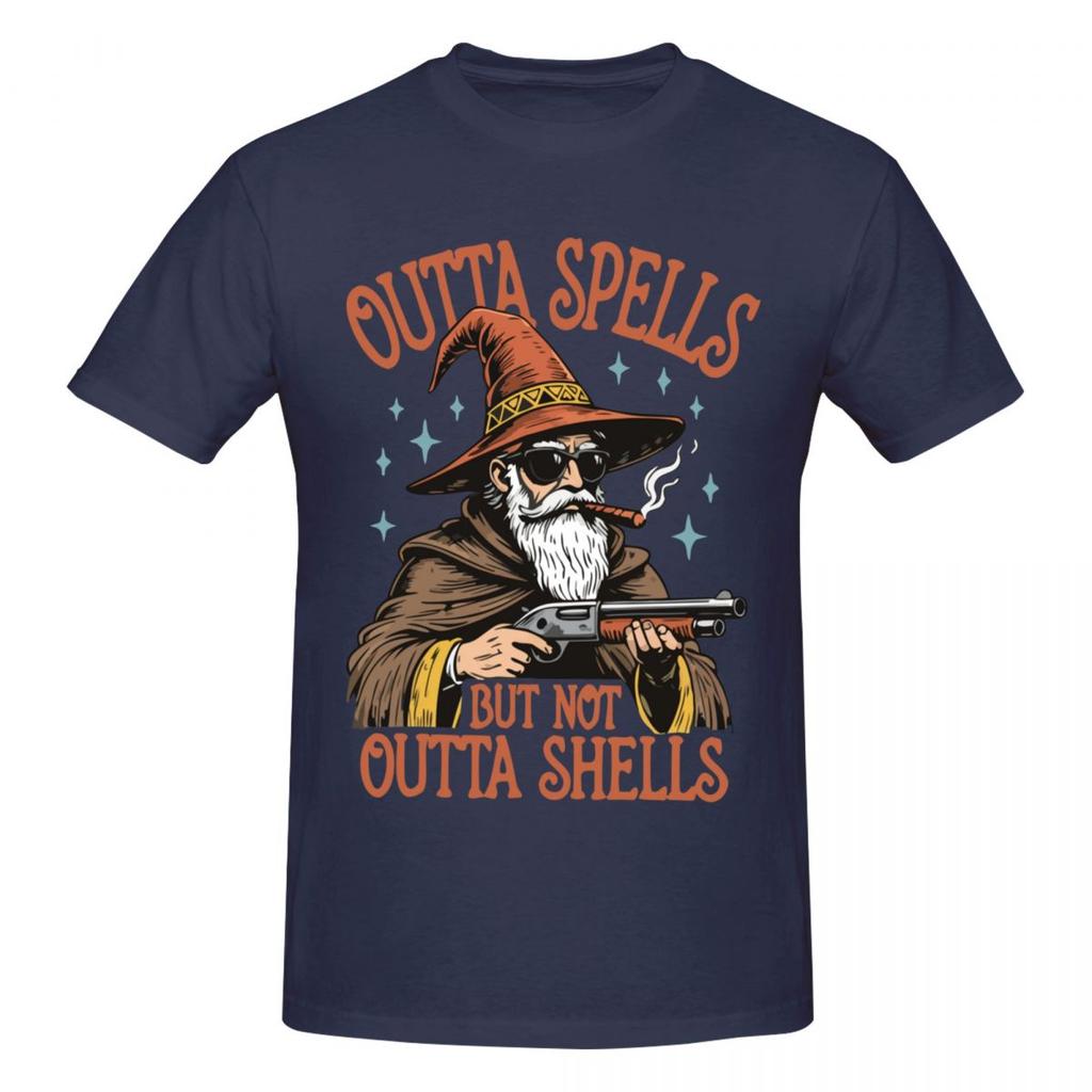 Unisex Lustiges Zauberer Meme Keine Zaubersprüche Mehr Aber Noch Schalen Spaß T-Shirt Streetwear Rundhals Baumwolle T-Shirts