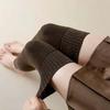 Lolita Girls Loose Leg Warmers Thigh High Black Stockings Over Knee Warm Thick Long Boot Socks for Women Autumn Winter Fashion