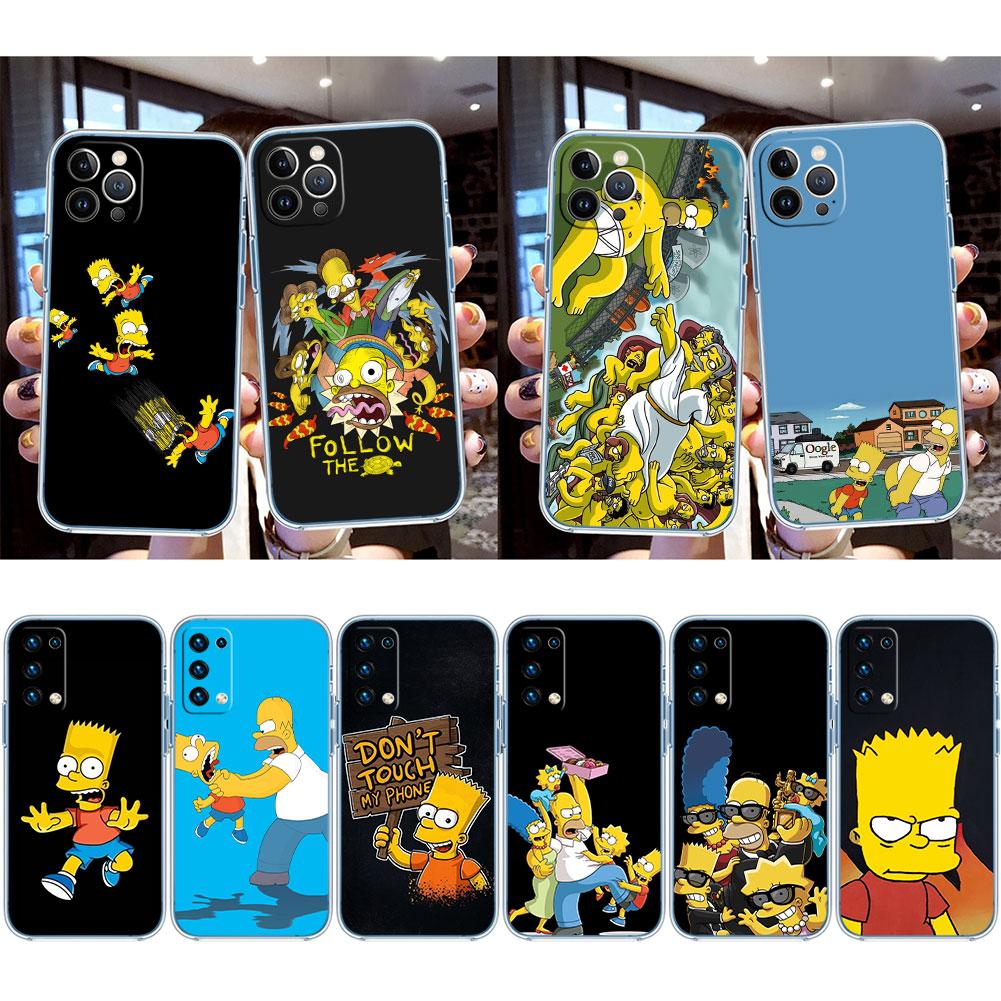 S-Simpsons Transparent Phone Case for LG K22 K30 K40 K40S K41 K42 K50 K50S K51 K51S K52 K61 K62 K71 K92 Q60 Q61 V40 V50 V60