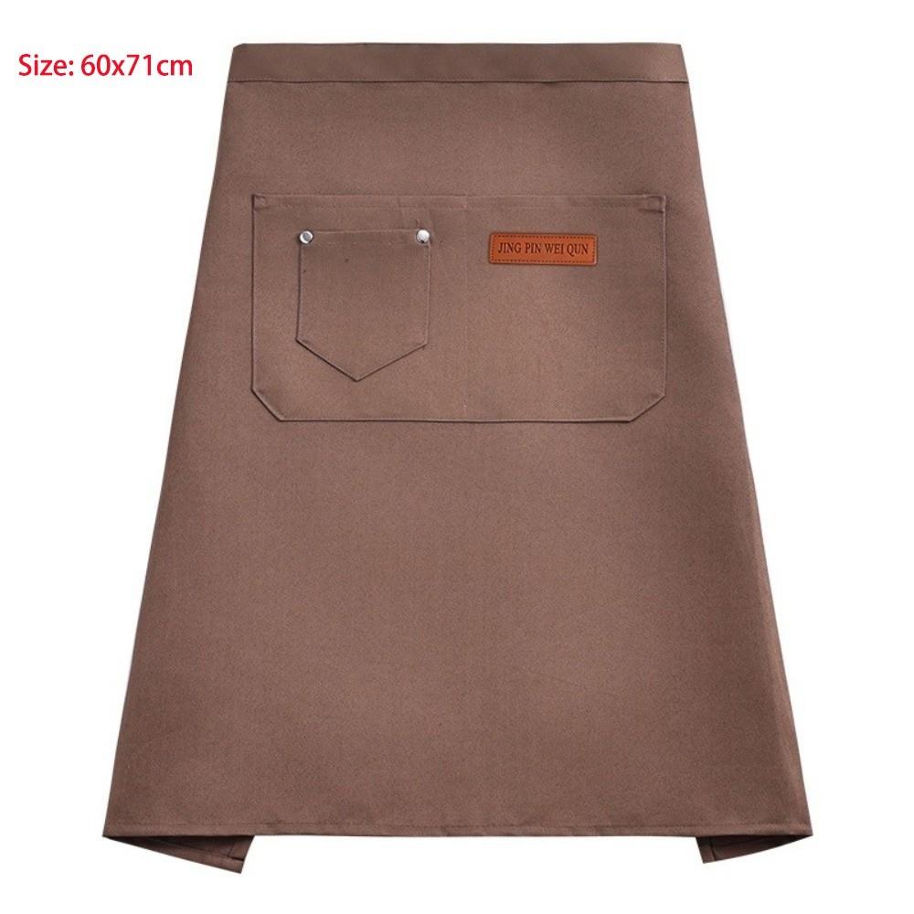 Double-Sided Half-Length Apron Waterproof Fabric Work Apron Durable Kitchen Apron Milk Tea Shop