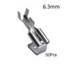 6.3mm 4.8mm Sangle anti-retour Fiche auto-bloquante Terminal à ressort serti à froid Fil Joint en cuivre DJ6212-4.8B DJ6212-6.3B