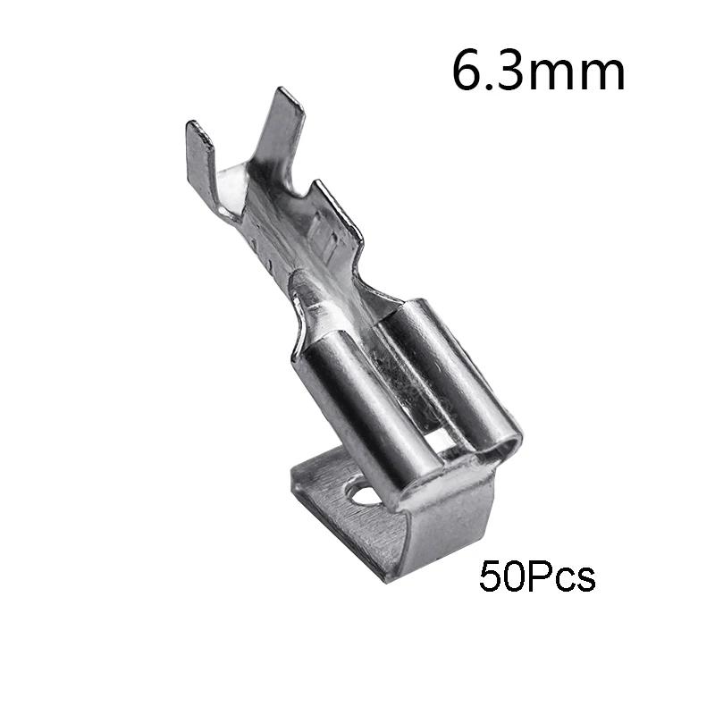 6.3mm 4.8mm Sangle anti-retour Fiche auto-bloquante Terminal à ressort serti à froid Fil Joint en cuivre DJ6212-4.8B DJ6212-6.3B