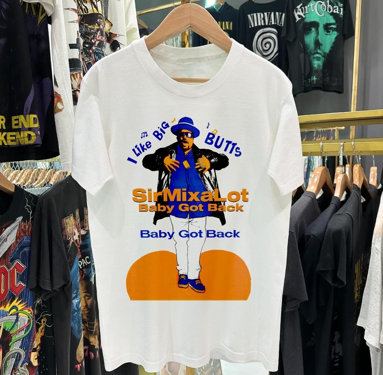 Sir Mix A Lot Baby Got Back Aged T-Shirt White S L