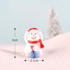 Christmas Tree Santa Claus Snowman Ornaments Miniature Garden Decor Figurines