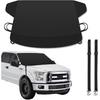 1 PC Car Front and Rear Windshield Snow Shield, Thickened Car Oxford Cloth Snow and Sunshade All-in-one Cover, Waterproof and Durable Windshield