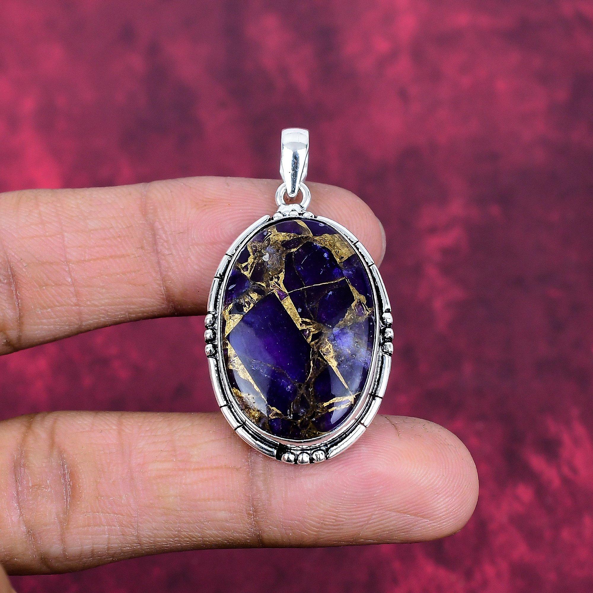 

Подвеска с аметистом, ювелирные изделия из драгоценных камней, подвеска из цельного серебра 925 пробы, подарок для женщин, подвеска ручной работы 1.77 Inches