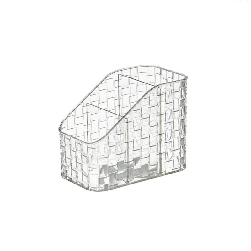 Wielofunkcyjny kubek na długopisy z wieloma przegródkami Organizery na biurko na ołówki Pudełko do przechowywania pędzli do makijażu z 3 przegródkami Organizery na przybory artystyczne