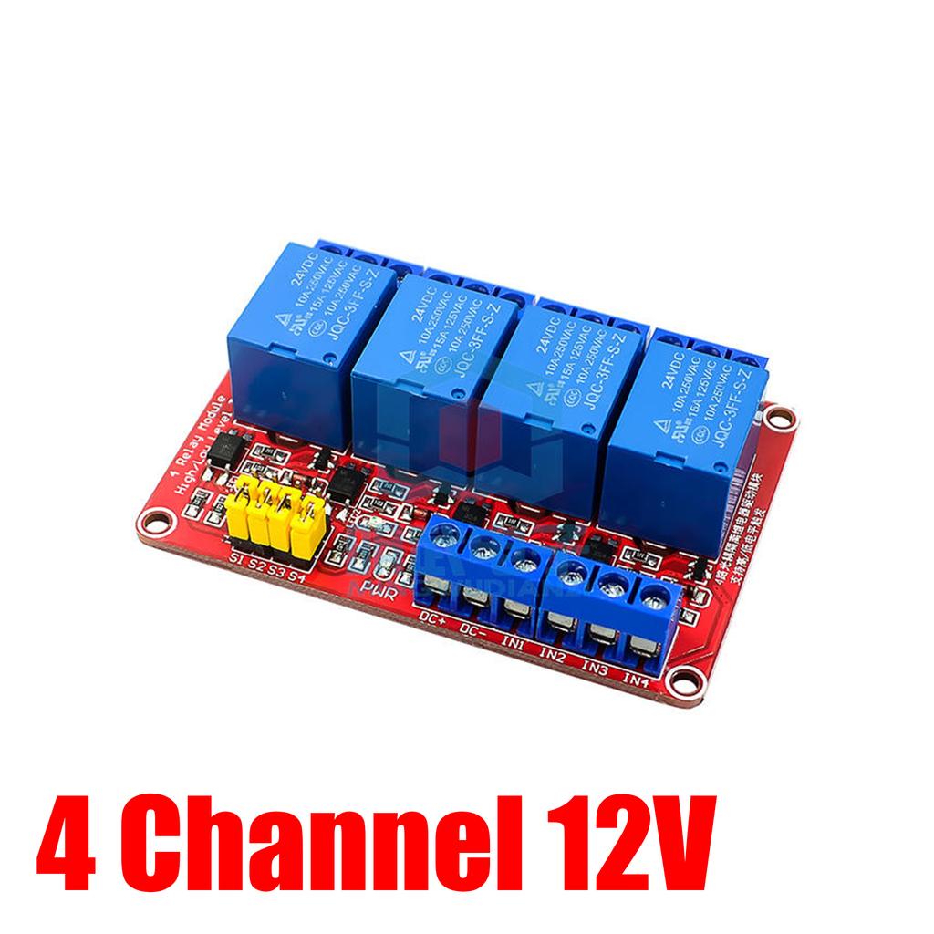 High/Low Level Trigger Relay Module 1 2 4 8 Channel 5V 12V 24V Home Intelligent Control Module With Optocoupler Isolation Output