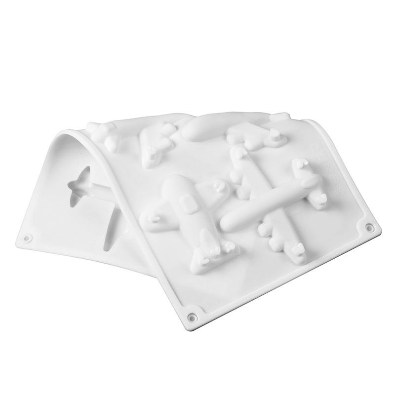 1 Stuk 6 Vliegtuig Mousse Siliconen Bakvorm Chocolade Taart Decoratie Vorm DIY Franse Dessert Bakvorm