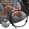 Neues Auto Fensterscheibenbrecher Armband Handgelenkband mit Wolframkarbid Perle Notfallwerkzeug Schnelle Flucht Sicherheits Hammer
