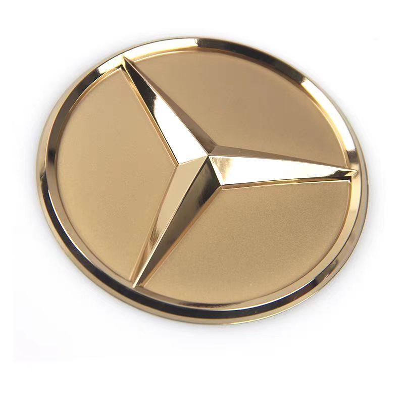 WAK3 52mm 57mm Car Steering Wheel Badge Sticker Replace Decor For Mercedes Benz B/C/E/S Class A Class C200L GLC GLK FXPT-JS-BENZ