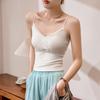 Gilet Sospensorio in Pizzo con Scollo a V per Donna in Estate Corto Vita Alta Sexy da Indossare Dentro e Fuori