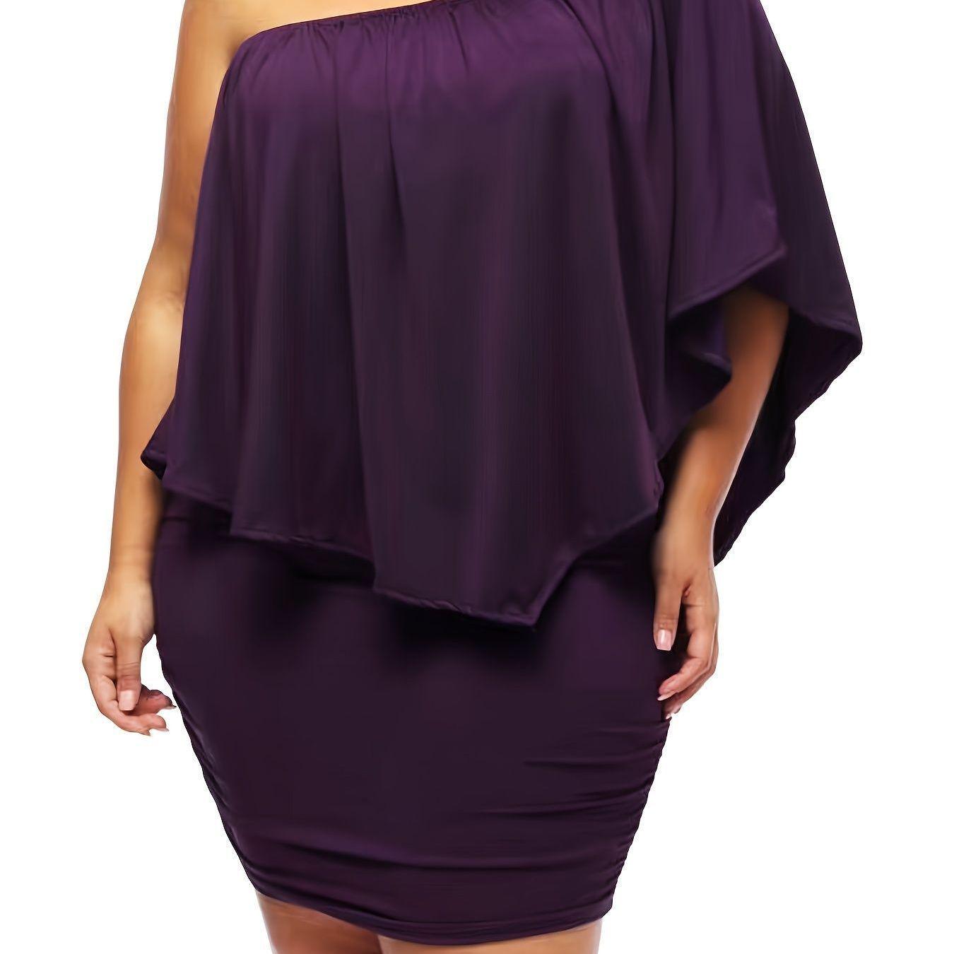 Women s Plus Size Multi-Way Layered Bodycon Dress 4XL