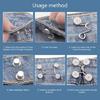 Detachable Jeans Button Pins No Sewing Required Trousers Waist Tightener Metal Waist Buckles Trouser Button Pins