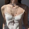 Mysterious Key Pendant Necklace Feature Adjustable Chain Length Gold/Silver Key Charm Collarbone Chain Gift