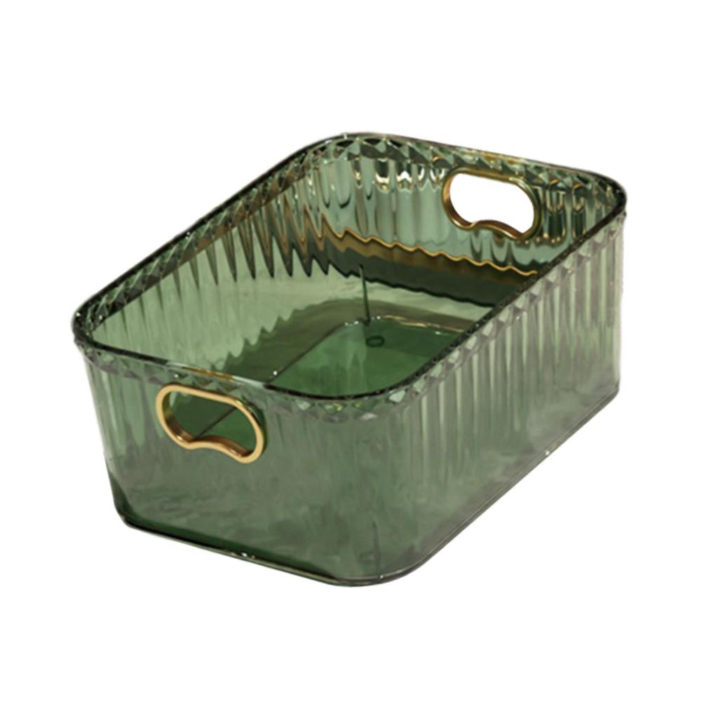 Cosmetic Storage Box Desktop Organizer Storage Container Lightweight Multipurpose Built In Handles for Bedroom Accessories