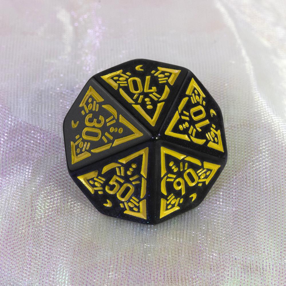 DND Polyedrisches Würfelset 7-tlg. D4-D20, Erstaunliche gravierte Spielewürfel für Souvenir-Unterhaltung RPG-Brettspiel