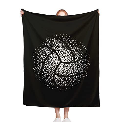 Sports Volleyball Printed Flannel Blanket Sheet Bedspread Nap Blanket Blanket