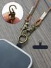 Detachable Hand-beaded Phone Lanyard Retro Neck Slant Phone Accessories