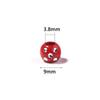 100pcs 9mm Rhinestone Acrylic Beads Shiny Mixed Color Big Hole Round Loose Beads For Jewelry Making DIY Bracelets Headwear Decor