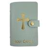 40 Slots Prayer Card Holder PU Leather Mini Saints Cards Wallet Unisex Card Collection Case  Travel