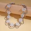 Imitation Pearl Diamond Flower Fringed Neck Chain Exquisite Fashion Collarbone Chain Light Luxury Necklace