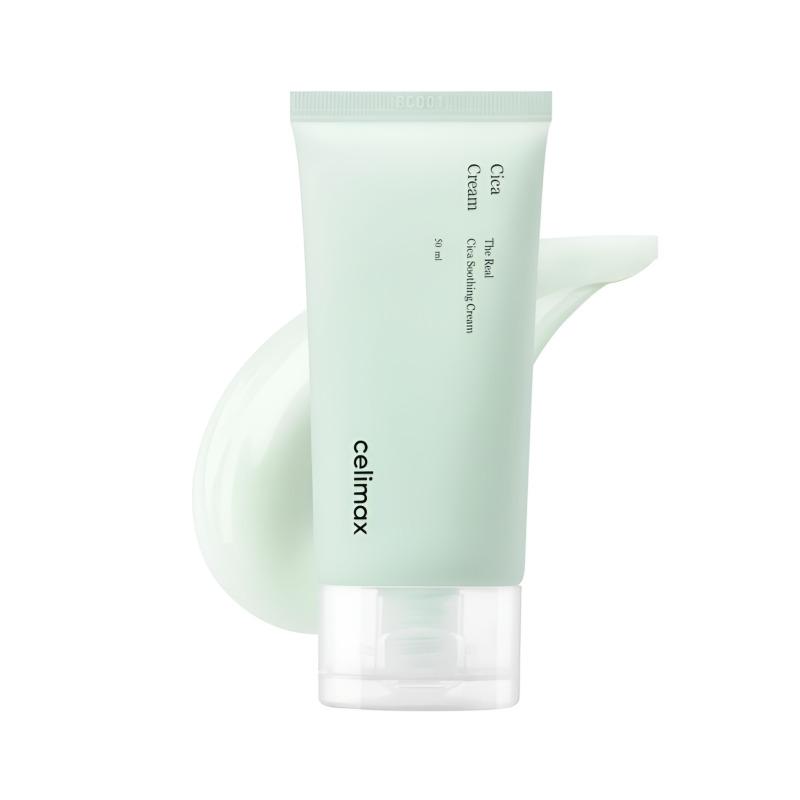 CELIMAX The Real Cica Soothing Cream 50mL – Lightweight Daily Cream & Skin Conditioning Care
