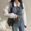 Polo Kragen Hoodie Sweatshirt Mode Damen Streetwear Frauen Langarm T Sexy Crop Tops Casual Tank Top Weibliche T-Shirts
