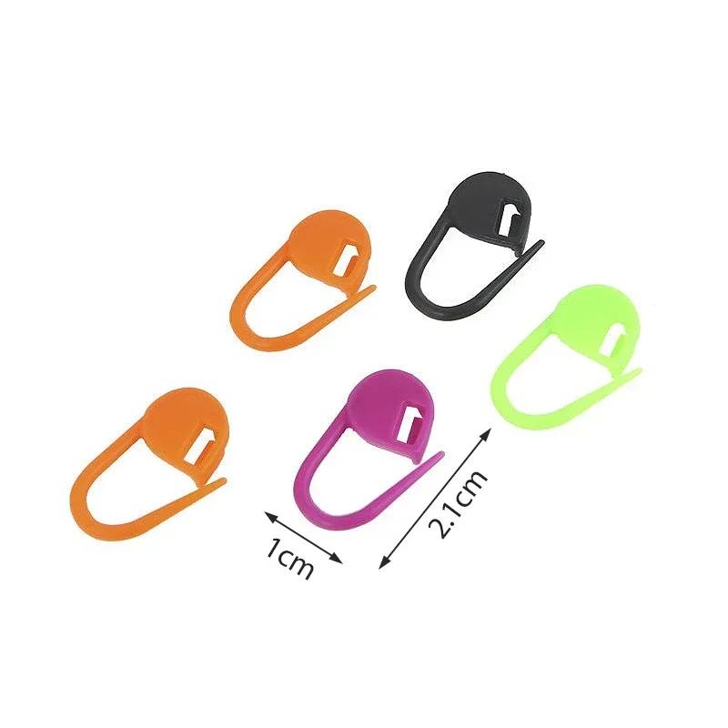 50PCS Mix Color Knitting Tools Locking Stitch Markers Crochet Latch Marker Pin