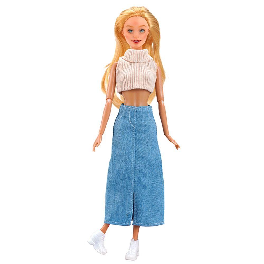 Fashion Clothes T-shirt Skirt Handmade Doll Dress Sweater Girl Doll Wearing  1/6 Doll&29~32 Cm Doll