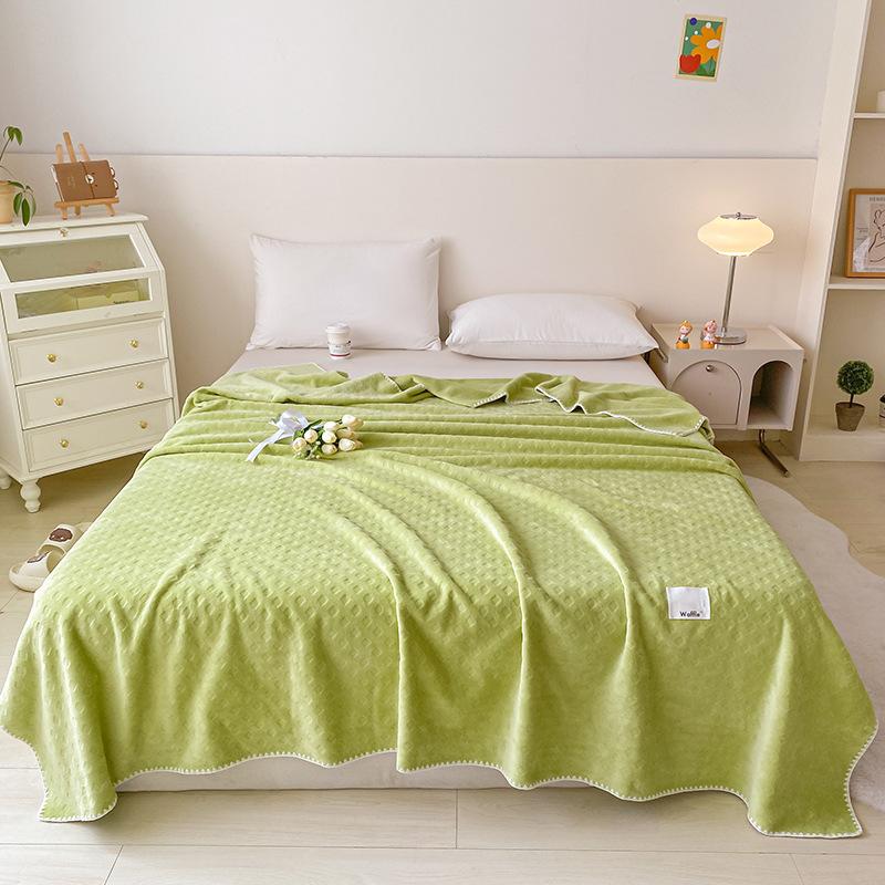 Class A Soft Glutinous Roll Blanket for Cat Summer Quilt Blanket Four Seasons Blanket Huafu Velvet Multifunctional Office Sofas Leisure Nap Blanket