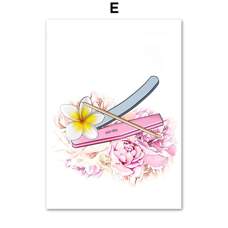 Nagel Salon Studio Galerie Nordic Poster Luxus Lange Nagel Wand Kunstdruck Leinwand Malerei Schönheit Decor Bilder Für Wohnzimmer