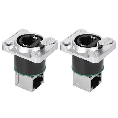 2 szt. Złącze kątowe RJ45 Materiał izolacyjny ognioodporny Wtyk lotniczy YTRJ45