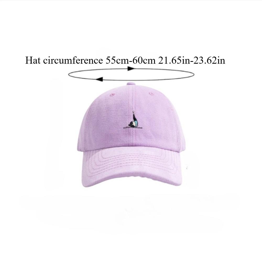 Women’S Fashion Curved Brim Cotton Baseball Cap Letter Embroidery Simple Elegant Outdoor Casual Versatile Sun Hat