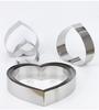 2 pcs set 4 5 6 7 8 9 10 12 14 inches 5cm Height 304 Stainless Steel Heart shape Mousse Ring Cake Mold Tiramisu DIY baking tool